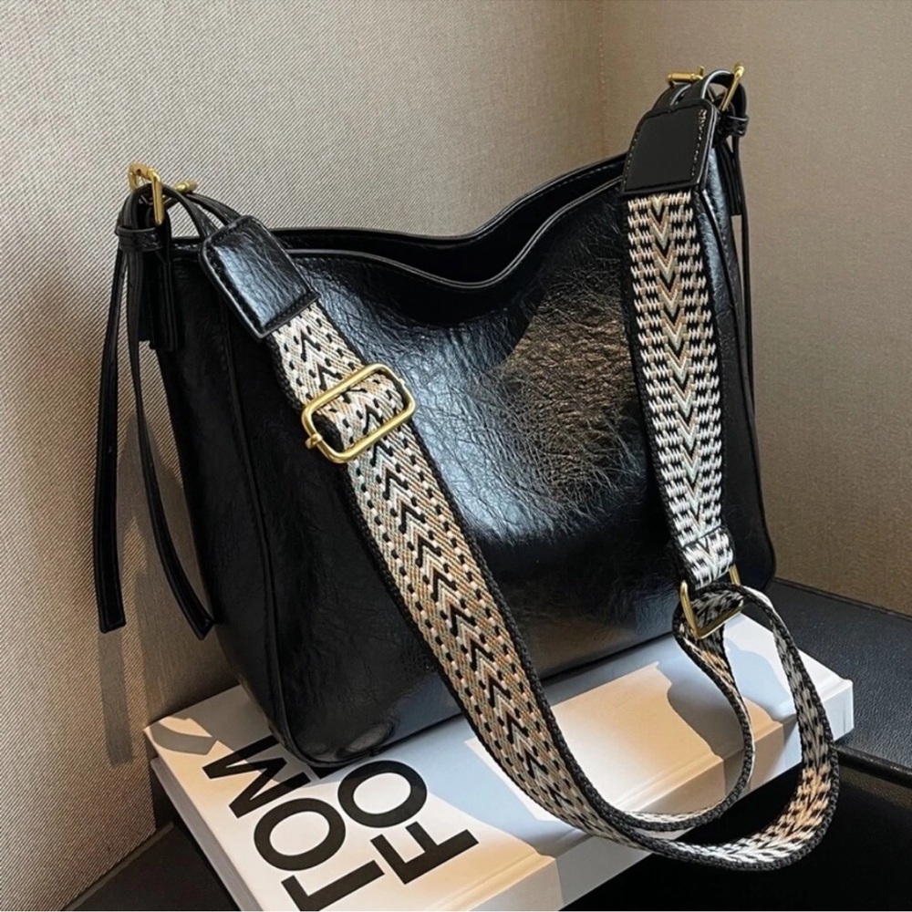 Western Vegan Leather Shoulder Crossbody Bag